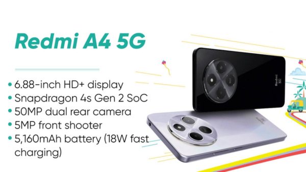 redmi-a4-5g-goes-official | ردمی A4 فایو جی با مشخصات فنی مناسب و قیمت جذاب رونمایی شد