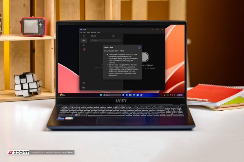 430053-signal-secure-messenger-arm64 | نسخه جدید پیام‌رسان سیگنال با پشتیبانی از کامپیوترهای هوش مصنوعی منتشر شد