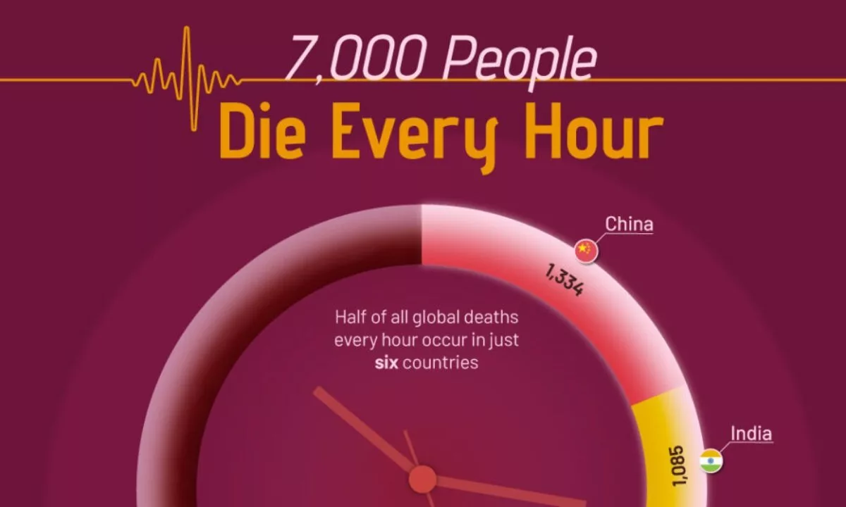 the-number-of-deaths-every-hour-by-countr | روزیاتو: نگاهی به تعداد مرگ‌ومیر در هر ساعت به تفکیک کشورها + اینفوگرافی