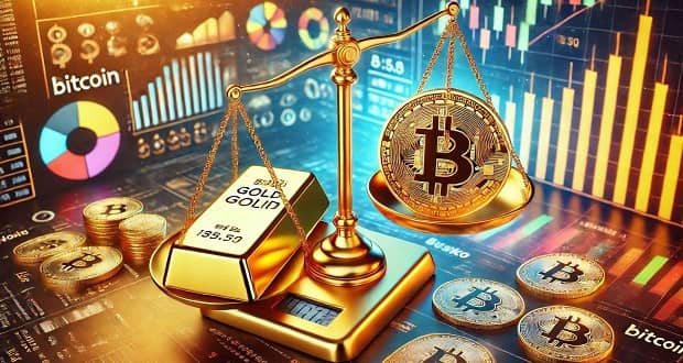 buy-bitcoin-or-gold-which-give-more-profit-2025 | بیت کوین بخریم یا طلا ؛ سال 2025 کدام سود بیشتری می‌دهد؟