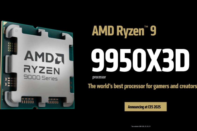 432457-amd-ryzen-9-9950x3d-9900x3d-announced-ces2025 | AMD با رونمایی پردازنده‌های 9950X3D و 9900X3D نگاه گیمرها را به خود خیره کرد