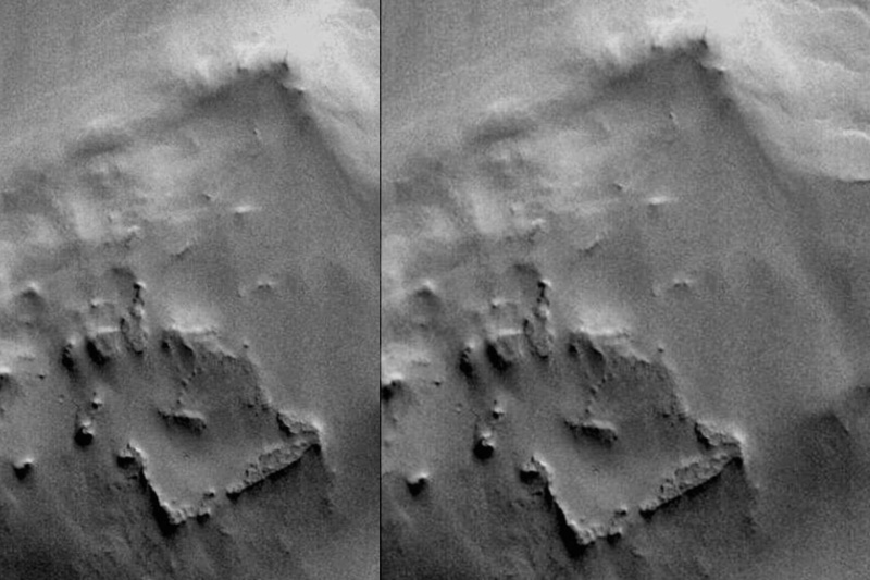 434248-square-structure-captured-on-mars | مربع مرموز مریخ: آیا ساختار هندسی سیاره سرخ نشانه وجود بیگانگان است؟